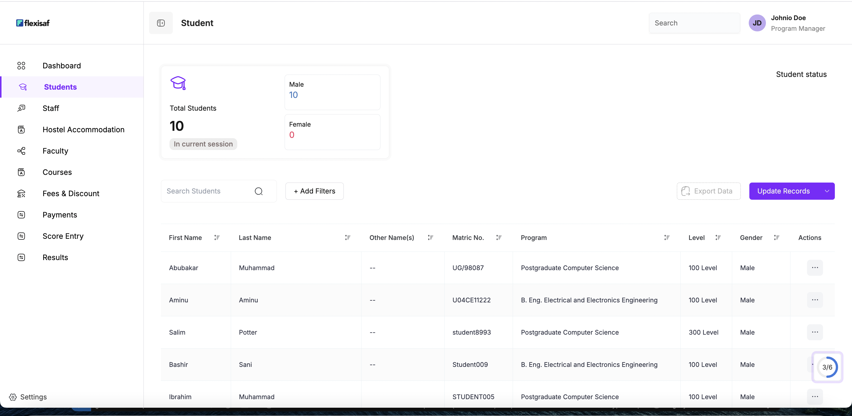 SAFRECORDS - School Management System
